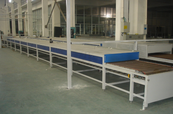 Glass IR heater machine